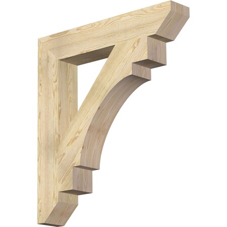 Ekena Millwork Merced Slat Rough Sawn Bracket, Douglas Fir, 6"W x 36"D x 40"H BKT06X36X40MRC06RDF